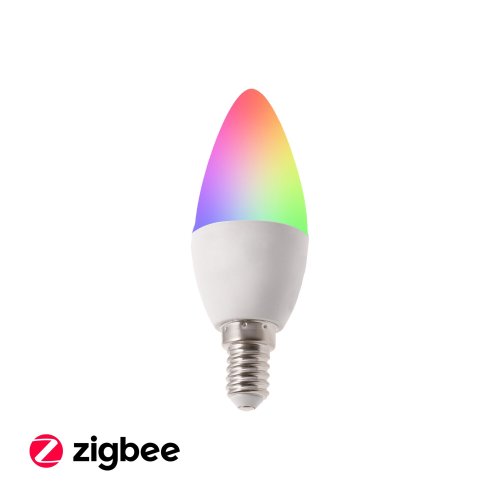 Svítidla, senzory a ostatní - SMART LED žárovka E14 Zigbee RGBCCT ZB5W - foto 1