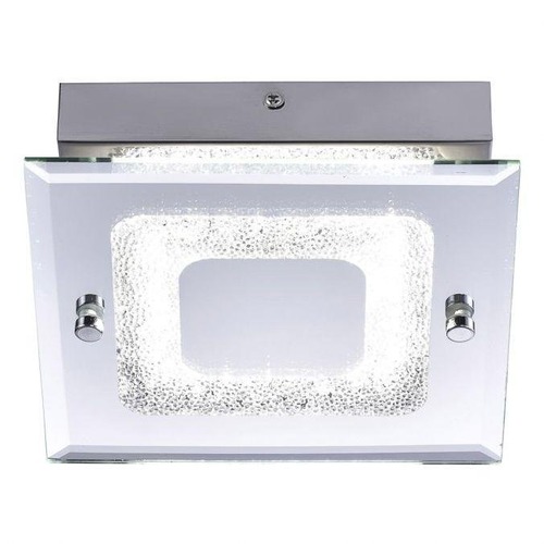 Hranatá - LD 11570-17 LISA LED stropní svítidlo chrom s reflektory s křišťálovým vzhledem 4000K - LEUCHTEN DIREKT / JUST LIGHT - foto 1