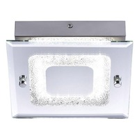 Hranatá - LD 11570-17 LISA LED stropní svítidlo chrom s reflektory s křišťálovým vzhledem 4000K - LEUCHTEN DIREKT / JUST LIGHT