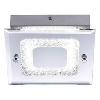 Hranatá - LD 11570-17 LISA LED stropní svítidlo chrom s reflektory s křišťálovým vzhledem 4000K - LEUCHTEN DIREKT / JUST LIGHT
