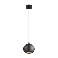 Subtilní - LA 1008178 LIGHT EYE® 150 závěsné svítidlo, GU10, délka závěsu 150cm, 1x max. 13W, matně černá - BIG WHITE (SLV)