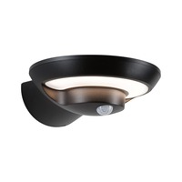 Nástěnná - P 94855 Solární LED venkovní nástěnné svítidlo Bordola pohybové čidlo IP44 180x211mm 3000K 3,5W antracit umělá hmota - PAULMANN