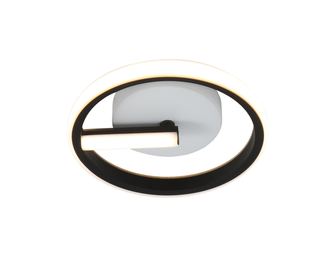 LED stropní svítidla - LED stropní lampa 7W černá - foto 1