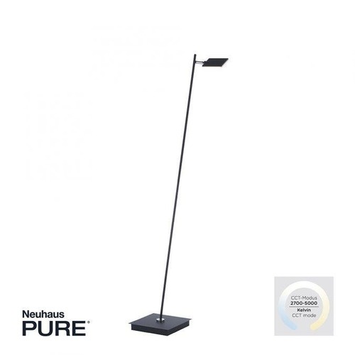 Stojací lampy - PN 356-18 PURE MIRA LED stojací svítidlo stmívatelné nožní vypínač 2700-5000K černá perleť - PAUL NEUHAUS - foto 1