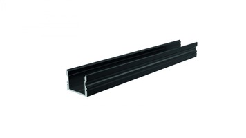 Al profily k přisazení - IMPR 970163 AU-02-15 vysoký U-profil pro 15 - 16,3 mm LED pásek matná černá - LIGHT IMPRESSIONS