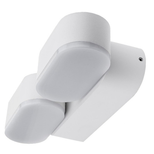 LED nástěnná svítidla Optonica - LED nástěnné svítidlo Epistar 2x6W bílé tělo otočné - foto 1