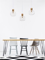 Podélná - NV 9236620 Závěsné svítidlo CINZIA čiré sklo bílý kabel mosazný zlatý kov E27 3x12W 230V IP20 bez žárovky - NOVA LUCE