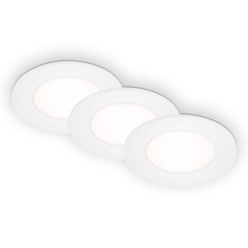 Kruhová - BRI 7057-436 3ks sada LED vestavné svítidlo, pr. 8,6 cm, 3 W, 350 lm, bílé - BRILONER - foto 1
