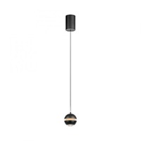 Subtilní - LD 14990-18 Kolekce Schöner Wohnen LED závěsné svítidlo LINI, černá, 1-ramenné, 3000K - JUST LIGHT