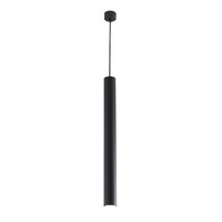 Dekorativní - FAN I-FLUKE-S NERO Závěsné svítidlo Fluke, kruhové, černé, 1 x GU10, 5,5 x 6 x 200 cm - FANEUROPE
