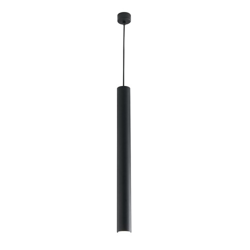 Dekorativní - FAN I-FLUKE-S NERO Závěsné svítidlo Fluke, kruhové, černé, 1 x GU10, 5,5 x 6 x 200 cm - FANEUROPE - foto 1