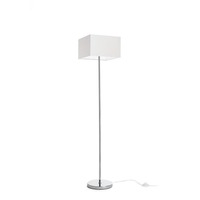 Stojací lampy - RED R14085 NYC/TEMPO 30/19 stojanová Polycotton bílá/chrom 230V E27 11W - RED - DESIGN RENDL