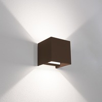 Nástěnná - CEN UDSCO-1010 Venkovní nástěnné LED svítidlo up/down QUADRATO corten 10W 2700/4000/6500K IP65 - CENTURY