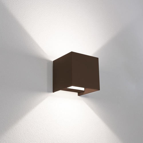 Nástěnná - CEN UDSCO-1010 Venkovní nástěnné LED svítidlo up/down QUADRATO corten 10W 2700/4000/6500K IP65 - CENTURY - foto 1