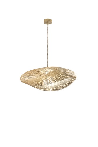 Dekorativní - FAN I-KAYAK-S68 Závěsné svítidlo Kayak bambusová konstrukce, 1 x E27, max 60 W, IP20, 48 x 200 cm - FANEUROPE - foto 1