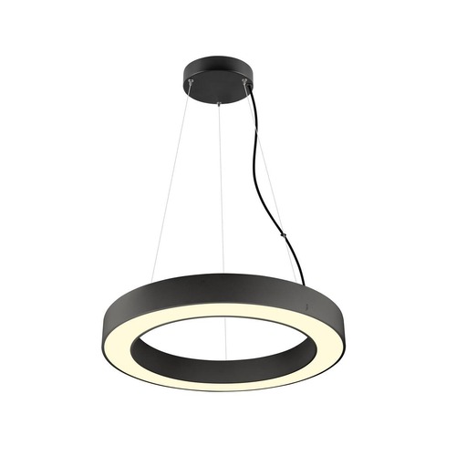 Kruhová - LA 1008589 MEDO® RING 60 závěsné svítidlo, délka závěsu 300 cm, 3000/4000K, 110°, DALI, dotykové, černé - BIG WHITE (SLV) - foto 1