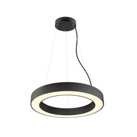 Kruhová - LA 1008589 MEDO® RING 60 závěsné svítidlo, délka závěsu 300 cm, 3000/4000K, 110°, DALI, dotykové, černé - BIG WHITE (SLV)