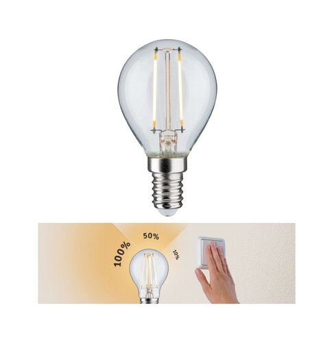 E14 - P 28573 LED kapka 2,5W E14 čirá 230 V 3-krokové-stmívatelné - PAULMANN - foto 1