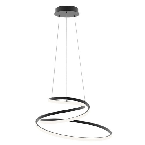 Dekorativní - FAN LED-COASTER-S-NER Závěsné LED svítidlo COASTER černá, 60 W, 8000 lm, CCT, 60 x 150 cm - FANEUROPE - foto 1