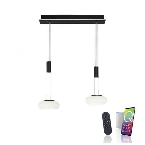 Dekorativní - PN 2076-18 Svítidlo závěsné Q-ETIENNE 2x LED 8W 2700-5000K + 1x LED 5,7W 2700-5000K + dálk.ovládání - PAUL NEUHAUS - foto 1