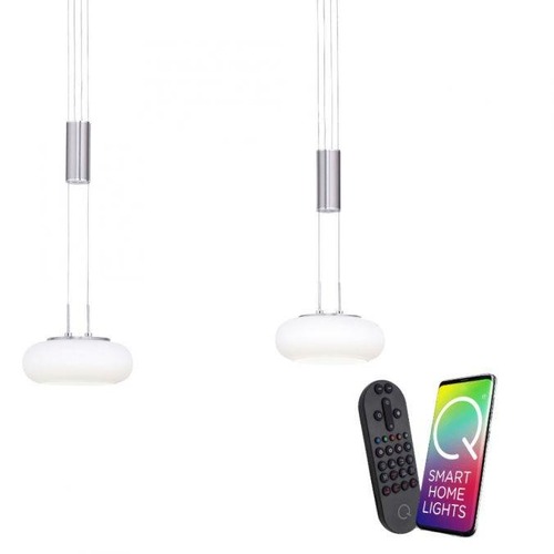 Vícečetná - PN 2076-55 Paul Neuhaus, Q-ETIENNE, LED závěsné svítidlo ocel, Smart Home ZigBee 2700-5000K - PAUL NEUHAUS - foto 1