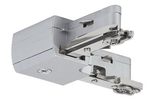 Lišty a příslušenství - P 97648 URail systém Light&Easy "L" spojka nevýklopné mat.chrom 230V - PAULMANN