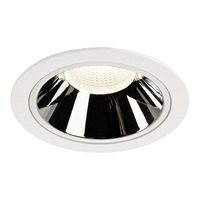 Kruhová - LA 1004047 NUMINOS® DL XL vnitřní LED zápustné stropní svítidlo bílá/chrom 4000 K 20° - BIG WHITE (SLV)