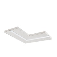 Al profily k zapuštění - FAN I-INVISILINE-L Příslušenství - rohový spoj pro zapuštěné profily do sádrokartonu, vč. difuzoru Milky, 240 x 240 x 12,5 mm - FANEUROPE