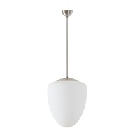 Koule - OS AST45507 ASTRA P závěsné skleněné svítidlo nerez broušená / bílá IP40 150W E27 (původní kód OS 45507) - OSMONT