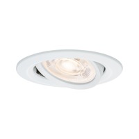 Koupelnová - P 92414 LED vestavné svítidlo Nova Plus GU10 Flat IP65 93mm 4,9W 230V stmívatelné 2700K bílá mat - PAULMANN