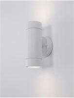 Nástěnná - NV 9010621 Venkovní nástěnné svítidlo LIMBIO bílý akryl skleněný difuzor GU10 2x7W bez žárovky IP44 světlo nahoru a dolů - NOVA LUCE