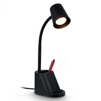 Stolní lampy pracovní - BRILO 7534015 Pahu lampička na psací stůl, nastavitelné, stojan na tužky, černá - BRILO