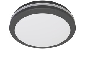 LED stropní svítidla - LED venkovní stropní svítidlo černé 20W CCT IP65 - MICROWAVE SENSOR