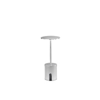 Na stůl - FAN LED-LIBERTY-CR Nabíjecí venkovní svítidlo LIBERTY LED TOUCH DIMM chrom 3000K IP44 baterie 4000 mAh bezdrátové + USB nabíjení - FANEUROPE