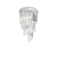 Dekorativní - ILUX 168920 Stropní svítidlo Ideal Lux Carlton PL8 cromo 168920 40cm chromové E14 8x40W - IDEALLUX