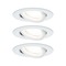 Kruhová - P 92455 LED vestavné svítidlo Nova Coin 3ks sada kruhové 84mm 50° 3x2,8W 230V 4000K bílá mat - PAULMANN