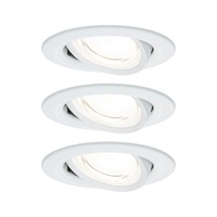 Kruhová - P 92455 LED vestavné svítidlo Nova Coin 3ks sada kruhové 84mm 50° 3x2,8W 230V 4000K bílá mat - PAULMANN