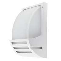 LED nástěnné svítidla - Nástěnné svítidlo Matt White Aluminium 1xE27