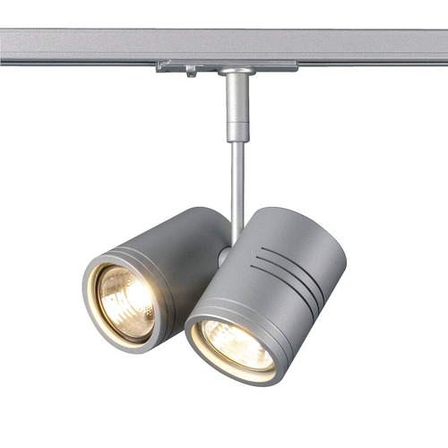 Svítidla - LA 143432 AKCE - BIMA II pro jednookr. listu stribrnoseda 230V GU10 dichroidni halogen 2x50W 200° Hlava (Ø / v): 6 / 8 cm - BIG WHITE (SLV) - foto 1