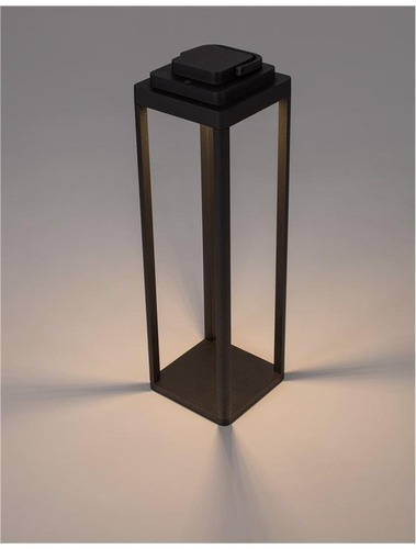 Na baterie - NV 9923500 Venkovní stolní lampa FIGI antracitový hliník LED 2W 3000K 5V DC 108st. IP65 dotykový vypínač / baterie / USB kabel / stmívatelné - NOVA LUCE - foto 1