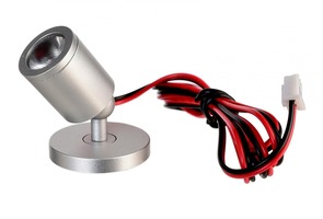 Přisazená - IMPR 688026 Deko-Light svítidlo do vitrín Herculis magnetic 3V DC 1W 3000K 100lm 42,2 stříbrná - LIGHT IMPRESSIONS