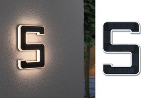 Nástěnná - P 79846 Venkovní solární domovní číslo 5 IP44 3.000K 0,2W nabíjecí baterie výměnná - PAULMANN