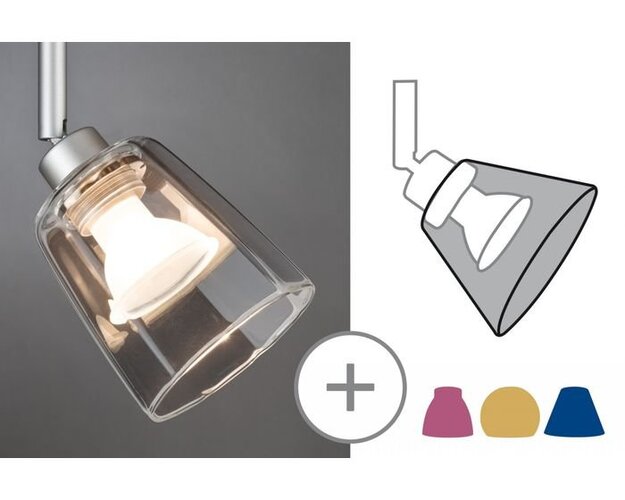 Svítidla - P 95357 VÝPRODEJ VZORKU - Stínidlo DecoSystems Vico čiré sklo max. 50W - PAULMANN - foto 1