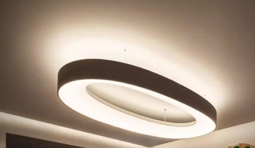 Kruhová - LUM LOOP E 1600 Závěsné svítidlo LOOP E 1600 LED TW 1800-4000K + RGB + INDIRECT TW 1600x800x150mm 106W + 53W Casambi - LUMILOGY - foto 1