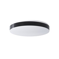 Kruhová - OS DEL52600 DELIA C3 stropní/nástěnné plastové svítidlo bílá / černá IP54 3x25W E27 - OSMONT
