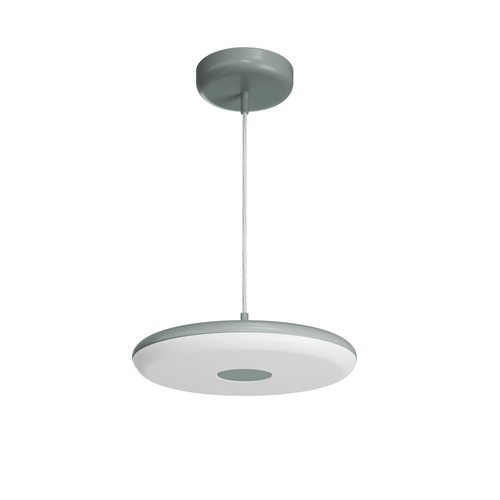 Kruhová - OS ZET60052 ZETA ST1 FP závěsné plastové svítidlo šedá / bílá IP40 3000 K 31W LED - OSMONT - foto 1
