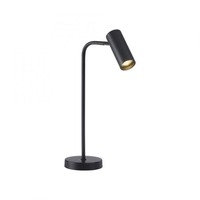 Stolní lampy pracovní - LD 11344-18 Kolekce Schöner Wohnen LED stolní lampa RIK, černá, třída A, otočné a nastavitelné, šňůrový vypínač, 3000K - JUST LIGHT