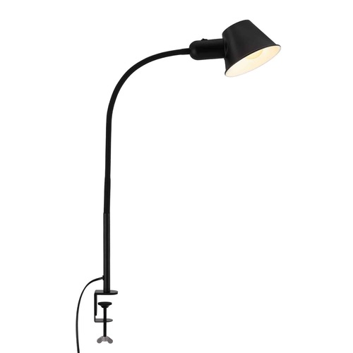 Stolní lampy s klipem - BRILO 7409-015 Svítidlo se svorkou, pr.14 cm, E27, černá - BRILO - foto 1