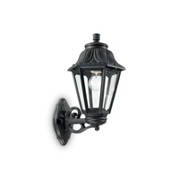 Nástěnná - ILUX 101491 Venkovní nástěnné svítidlo Ideal Lux Anna AP1 big nero 101491 černé   - IDEALLUX
