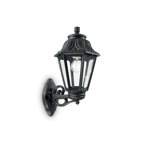 Nástěnná - ILUX 101491 Venkovní nástěnné svítidlo Ideal Lux Anna AP1 big nero 101491 černé   - IDEALLUX - foto 1